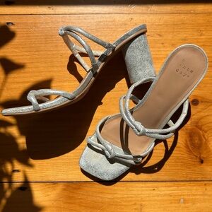 A New Day Silver Strappy Heels
